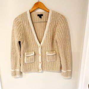 J. Crew Beige Knit Cardigan